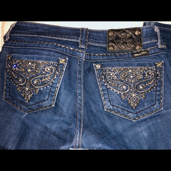 ✨Miss Me Bling Embellished Pockets Skinny Jeans - Picture 11 of 13
